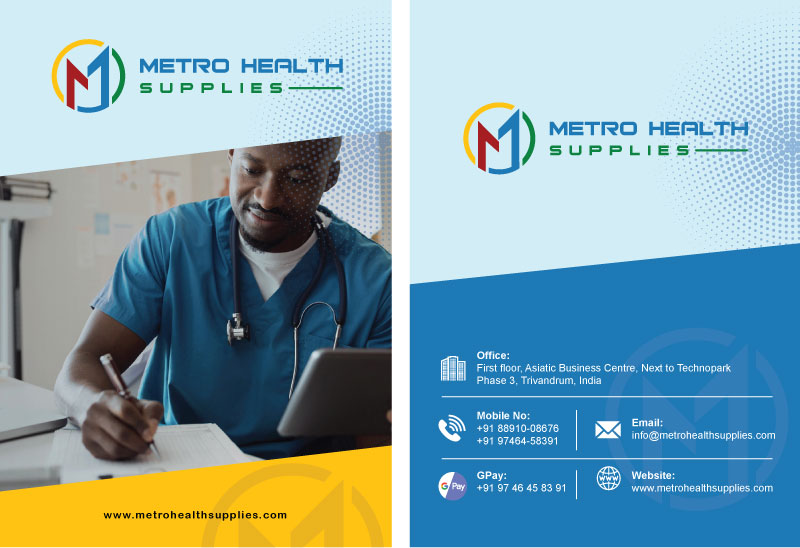 Metro Health Supplier Brochure design (Top Brochure Designer in India)